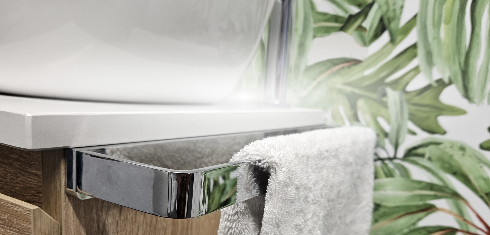 Armera Bathroom Furniture Closeup Towel and Sink