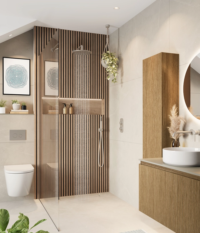 Armera Bathroom Furniture Shower, Mirror, Sink and Toilet