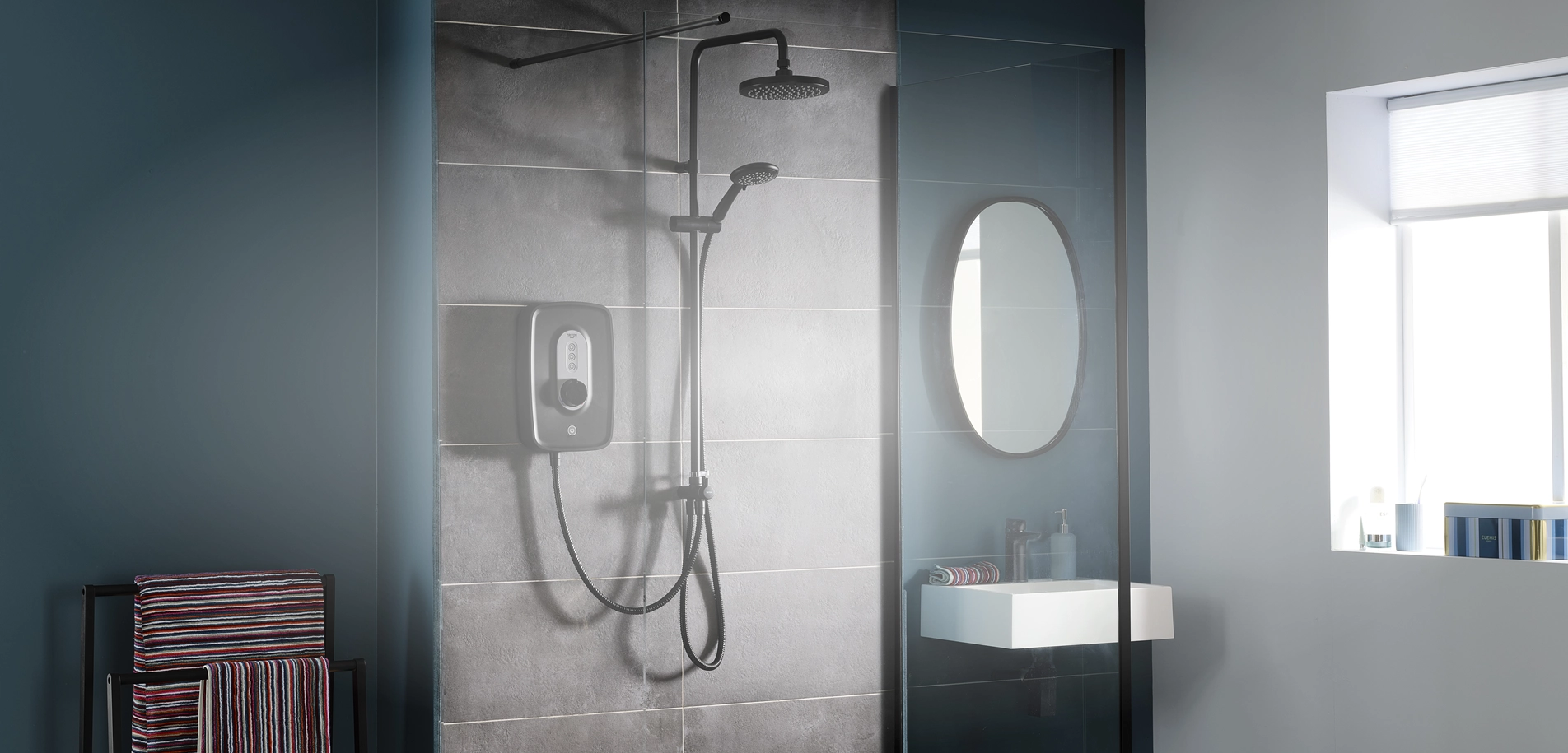 Triton Showers Matte Black