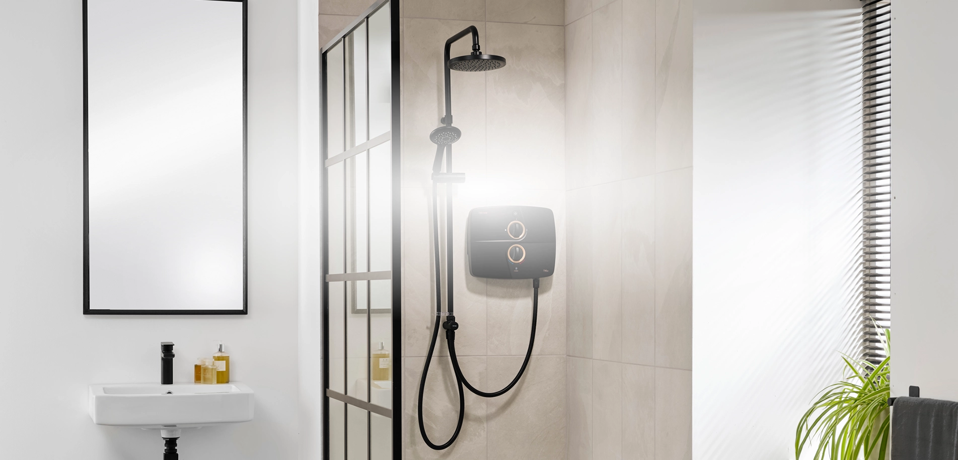 Triton Showers Matte Black