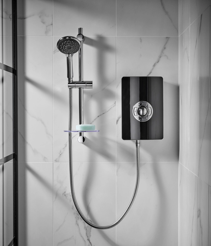 Triton Showers Aspirante Gloss Black Shower