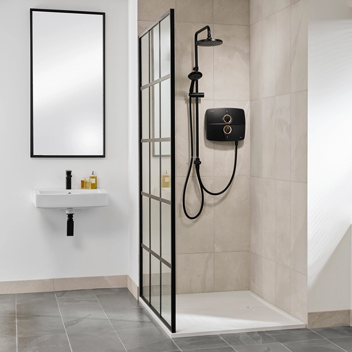 Triton Showers T90SR Matte Black Shower Unit